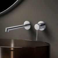 Смеситель для раковины Рим (Rim) VBFW-2RM1CH встраиваемый однорычажный, хром